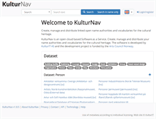 Tablet Screenshot of kulturnav.org